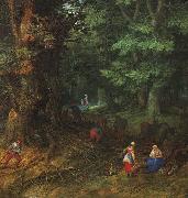 Jan Brueghel The Rest on The Flight into Egypt painting